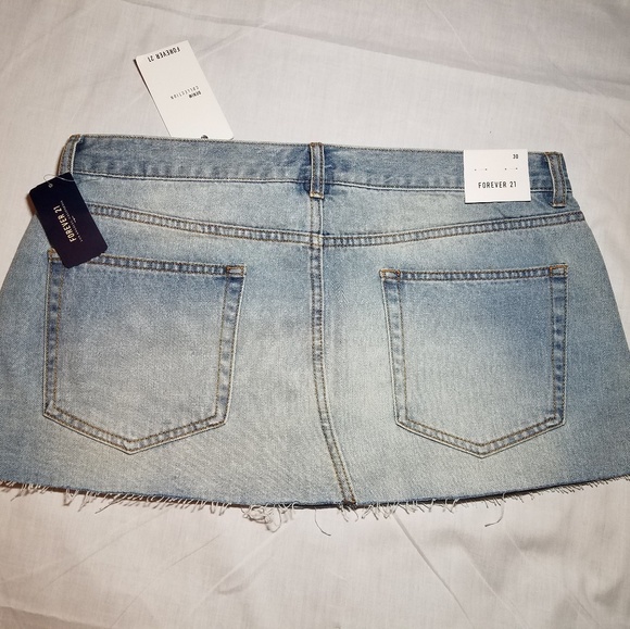 Forever 21 Brand Denim Mini Skirt - Picture 4 of 5